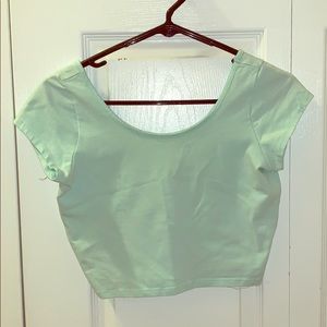 Mint Crop Top